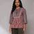Maroon floral print kurti
