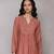 Dusty pink solid tiered tunic