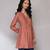 Dusty pink solid tiered tunic