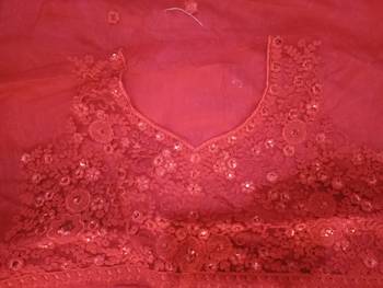 Red Zarkan And Dori Embroidered Net Designer Lehenga Choli 7