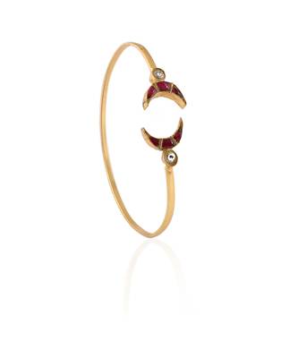 Red & white kada bracelet 1