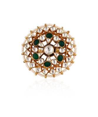 Green & white ring 1