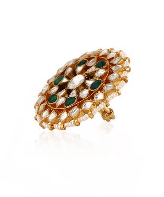 Green & white ring 2