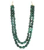 Green double layered maala