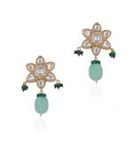 Pink and sea green earrings