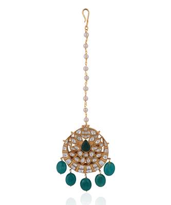 Sea green maangtikka 1