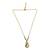 Gold plated short mangalsutra gold & ad ganesha pendant gold & black beads chain designs