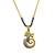 Gold plated short mangalsutra gold & ad ganesha pendant gold & black beads chain designs