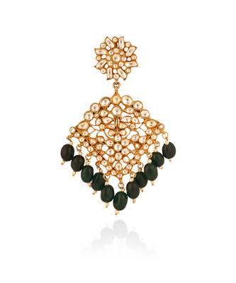 White & Green Brooch 1