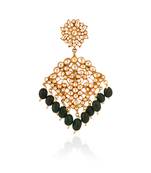 White & Green Brooch