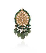 Sea Green & White Brooch