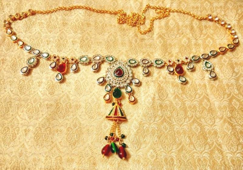 Royal Two Tone kundan waist belt kamarband wedding jewelry Lalso