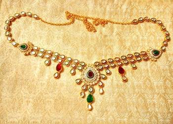 Amazing double layer multicolour waist belt kamarband wedding jewellery 1