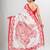 White cotton red border printed saree