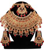 Soni craft ethnic designer red kundan choker necklace  set                ( 0966)