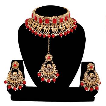 Soni craft attractive   gold plated  choker kundan jewel set (0968) 1