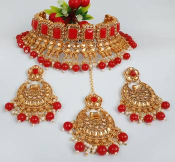 Soni craft attractive   gold plated  choker kundan jewel set (0968) 2