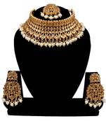 Soni craft festival fashion brown kundan necklace set (0979)