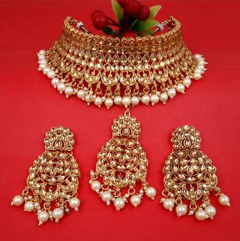Soni craft festival fashion brown kundan necklace set (0979) 2
