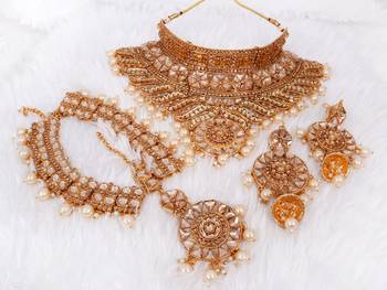 Soni craft gold plated  choker kundan jewel set (0983) 3
