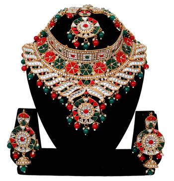 Soni craft astonish gold plated  choker kundan jewel set (0986) 1