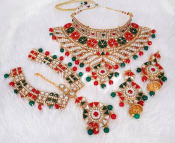 Soni craft astonish gold plated  choker kundan jewel set (0986) 3