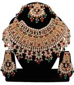 Soni craft multi color gold plated  choker kundan jewel set (0991)