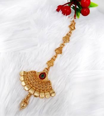 Soni craft gold plated  multi color mangtikka (1008) 1