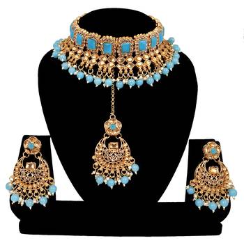 Soni craft antique gold plated  kundan jewel set (1029) 1