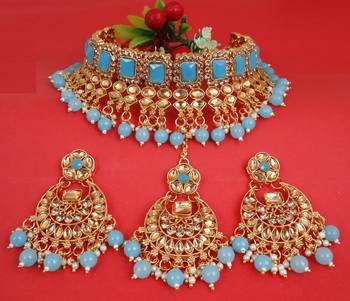 Soni craft antique gold plated  kundan jewel set (1029) 2