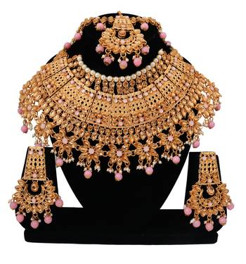 Soni craft amazing gold plated  choker kundan jewel set (1040) 1