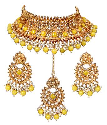 Soni craft  festive fashion  gold plated  kundan jewel set (1046) 2