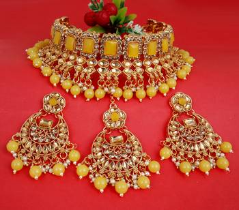 Soni craft party wear kundan  necklace  set (1048) 3