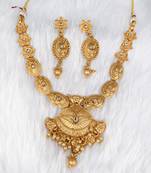 Soni craft gold plated brown  kundan jewel set (1061)