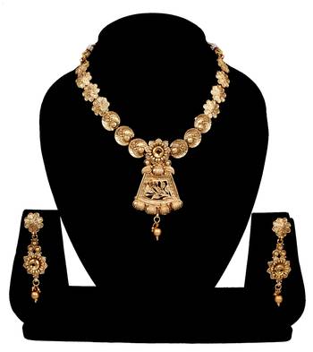 Soni craft gold plated brown  kundan jewel set (1066) 2