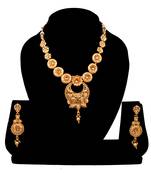 Soni craft gold plated brown  kundan jewel set (1067)