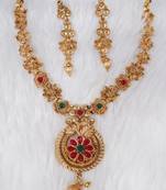 Soni craft gold plated multi color  kundan jewel set (1071)