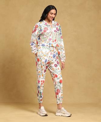 White floral print co ord det by LABEL 3