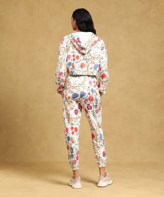 White floral print co ord det by LABEL 4