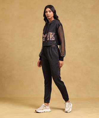 Black printed co ord set by LABEL 2