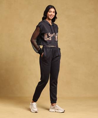 Black printed co ord set by LABEL 3
