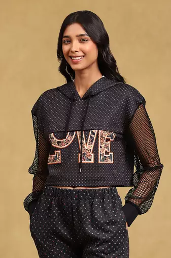 Black printed co ord set by LABEL