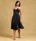 Strappy solid long dress by LABEL