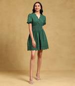 LABEL Emerald green short dress