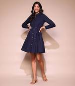 LABEL Navy blue short dress