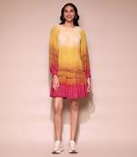 LABEL Multi color printed ombre short dress