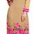 Beige and Pink printed Georgette kurtas-and-kurtis