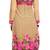 Beige and Pink printed Georgette kurtas-and-kurtis
