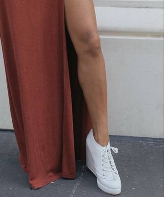 White hand made wedges 5