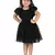 fit & flare fancy zari net dress For Girls